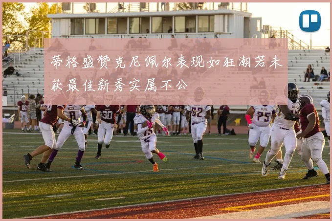 蒂格盛赞克尼佩尔表现如狂潮若未获最佳新秀实属不公